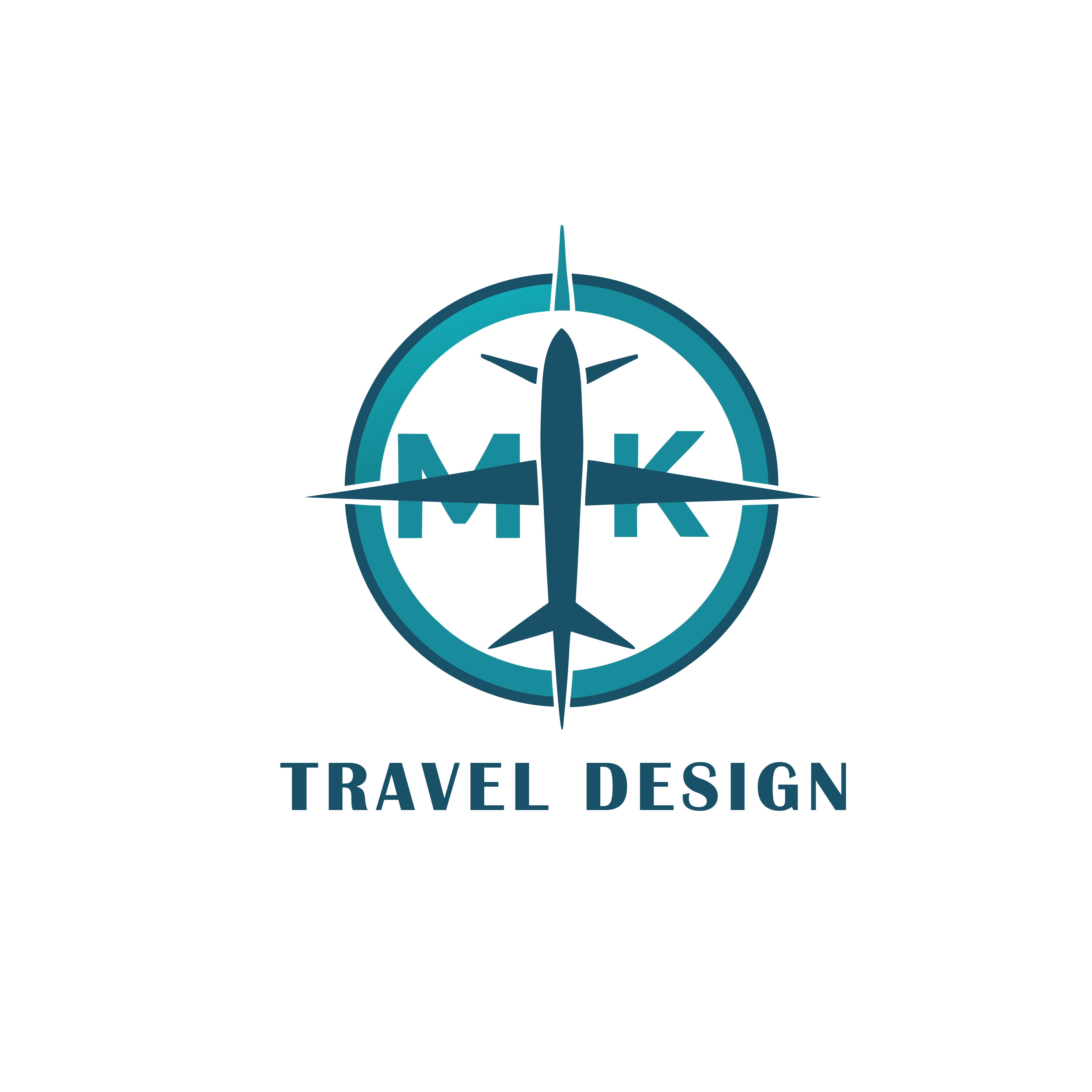 Logo Design by Sakil Mahmud 11 for MK Travel Design | Design #33394768