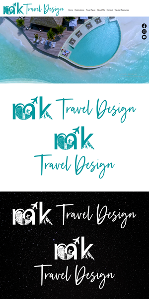 Logo Design by ctoon 2024 for MK Travel Design | Design: #33395162