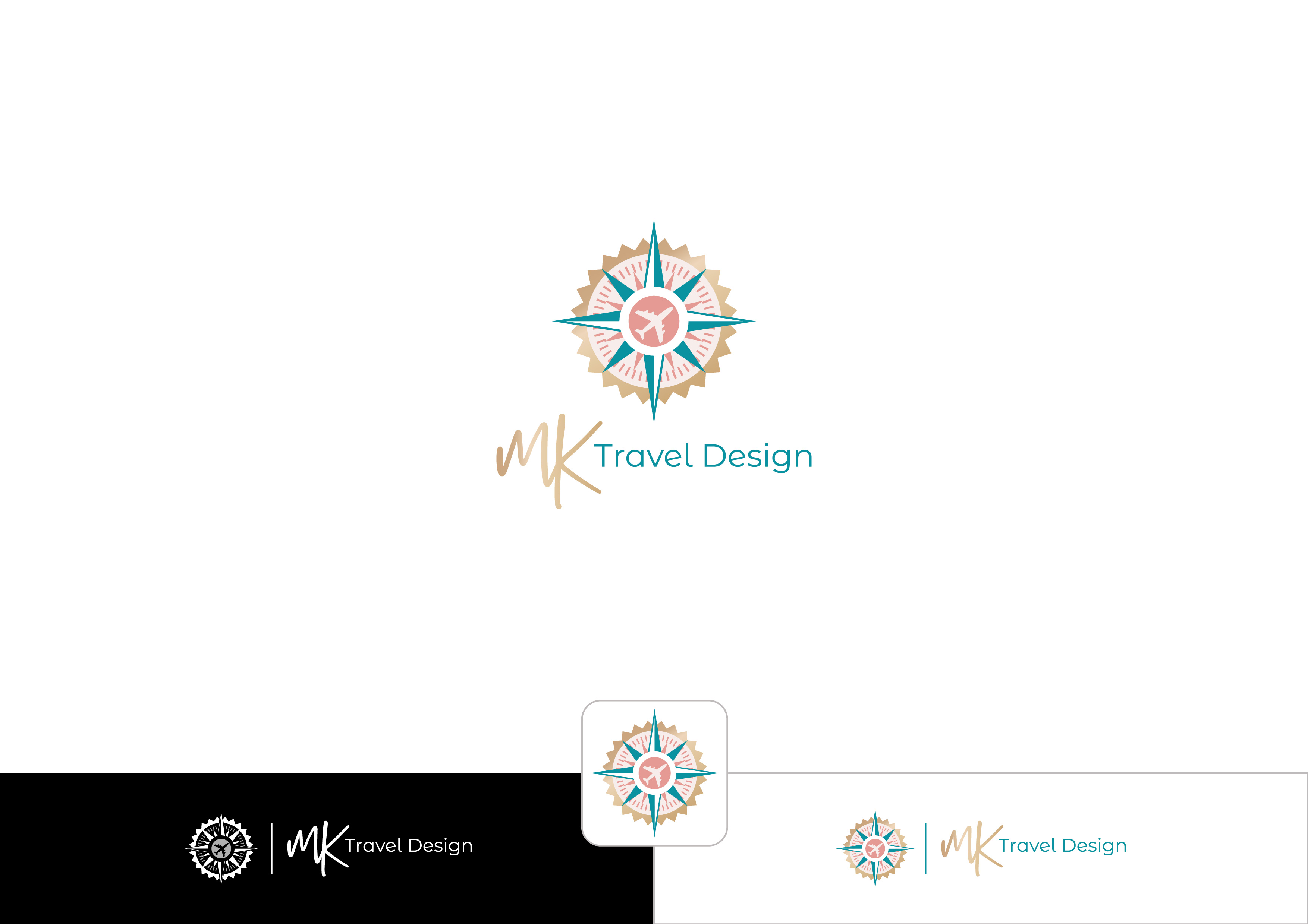 Logo Design by ~idiaz~ for MK Travel Design | Design #33354850