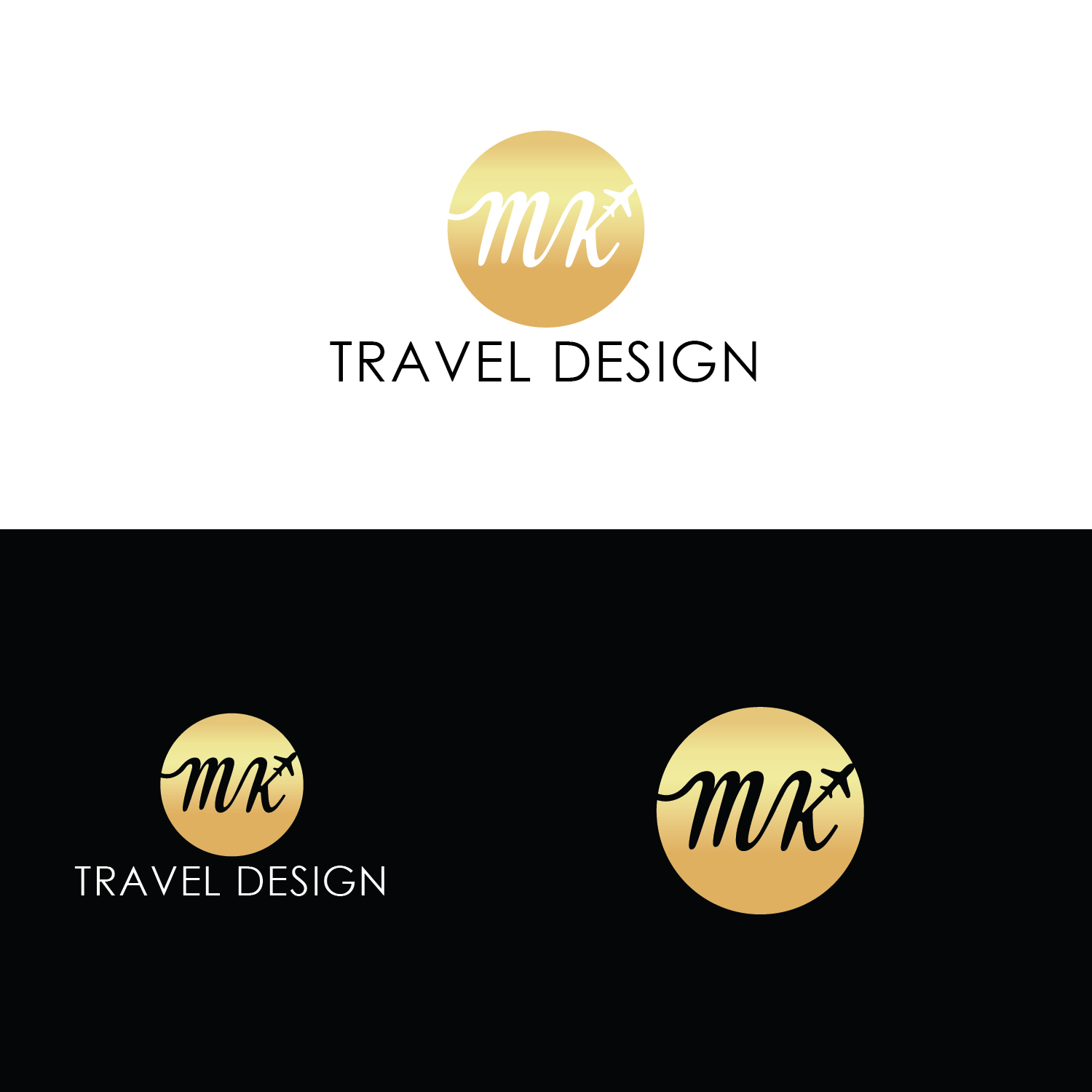 Logo Design by Go4Logo for MK Travel Design | Design #33356376