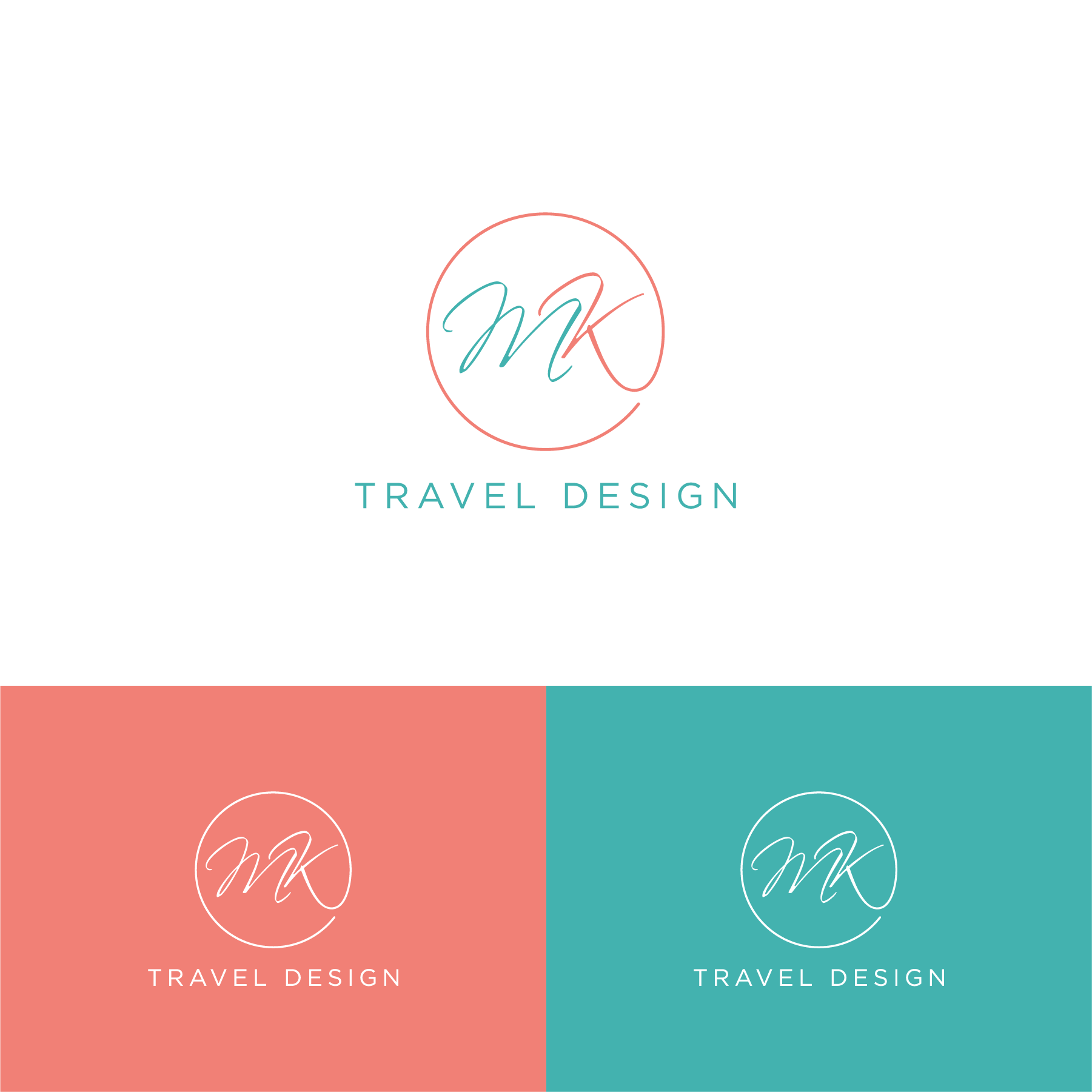 Logo Design by The Lion Studios for MK Travel Design | Design #33328582