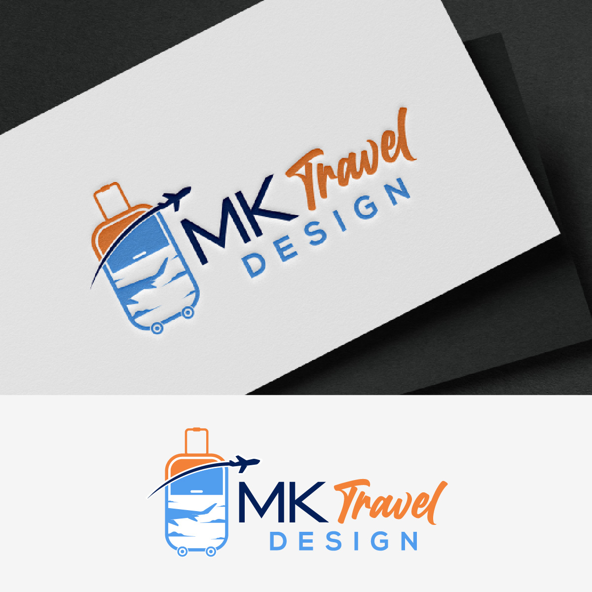 Logo Design by fly  design for MK Travel Design | Design #33336458