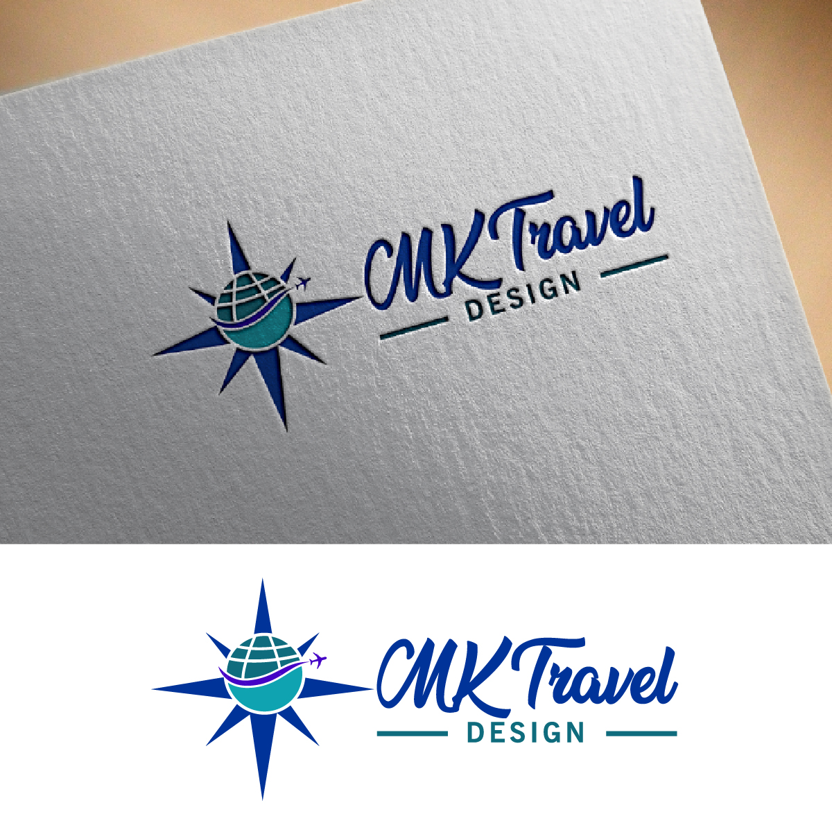 Logo Design by fly  design for MK Travel Design | Design #33336460