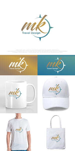 Logo Design by fly  design for MK Travel Design | Design: #33337010