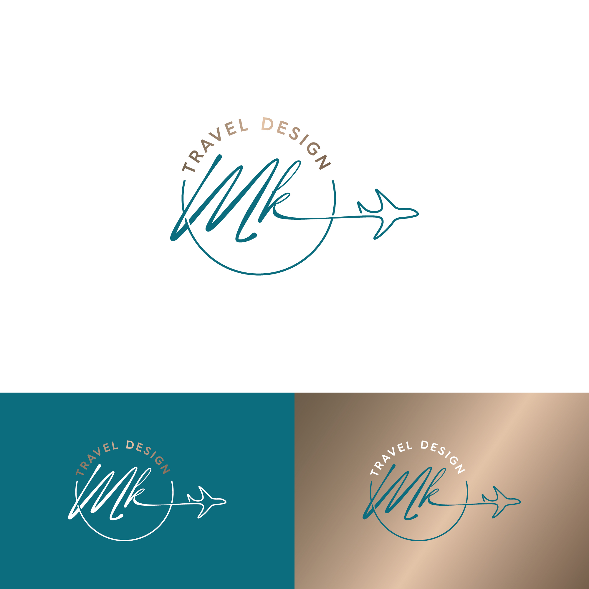 Logo Design by Rosiana Design for MK Travel Design | Design #33371996
