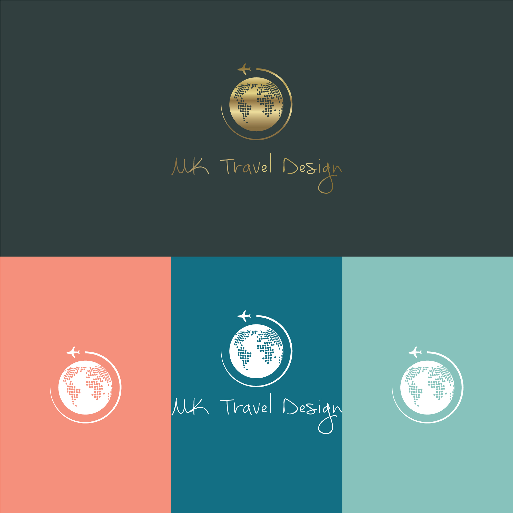 Diseño de Logo por creativziner para MK Travel Design | Diseño #33360441