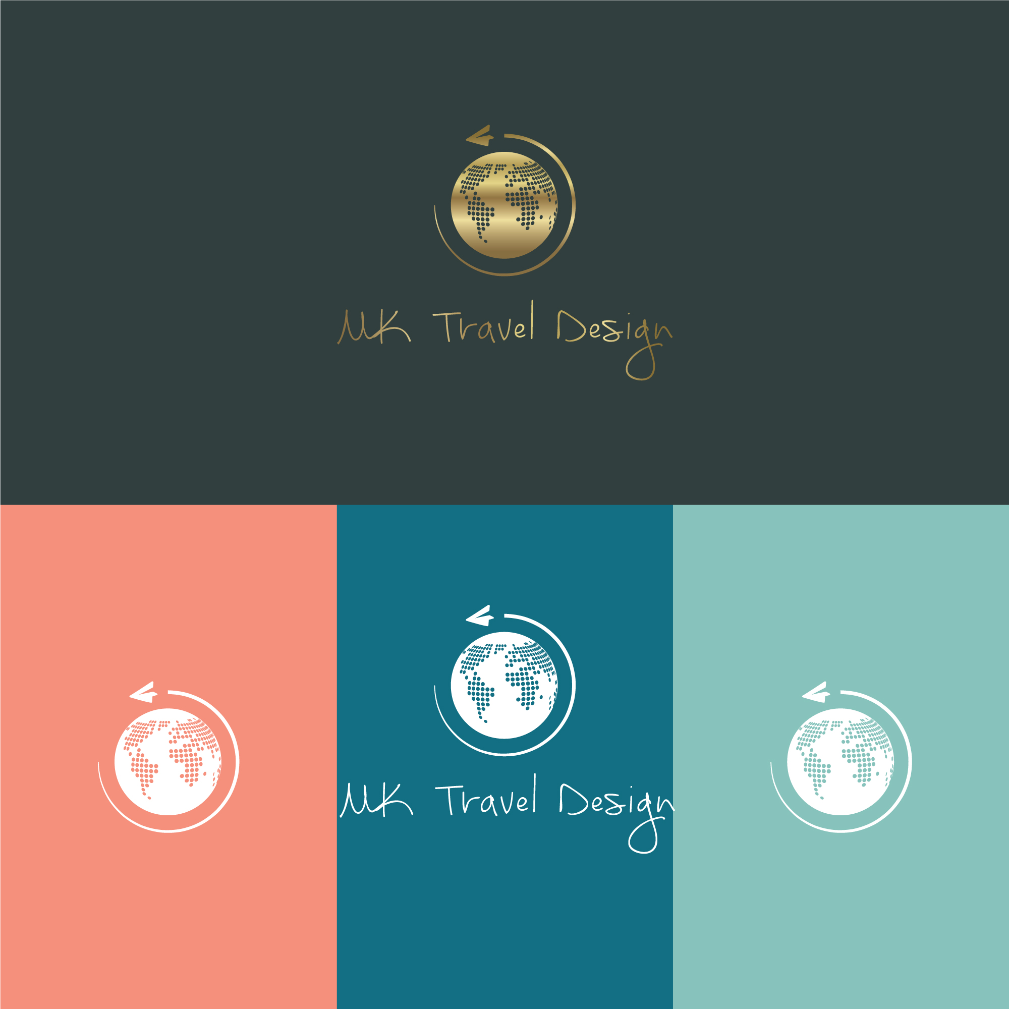 Diseño de Logo por creativziner para MK Travel Design | Diseño #33360448
