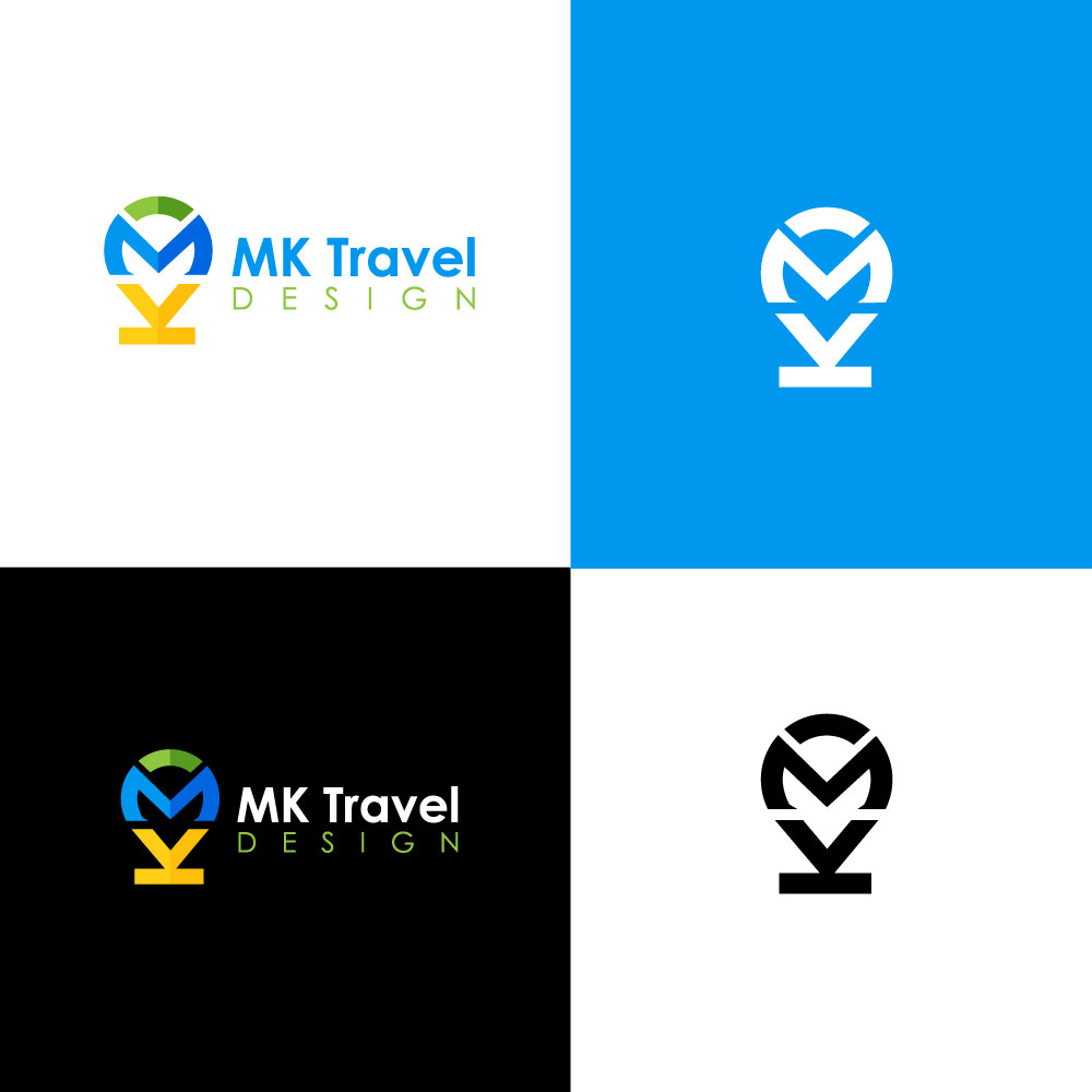 Logo Design by Maria's Creation for MK Travel Design | Design #33330108