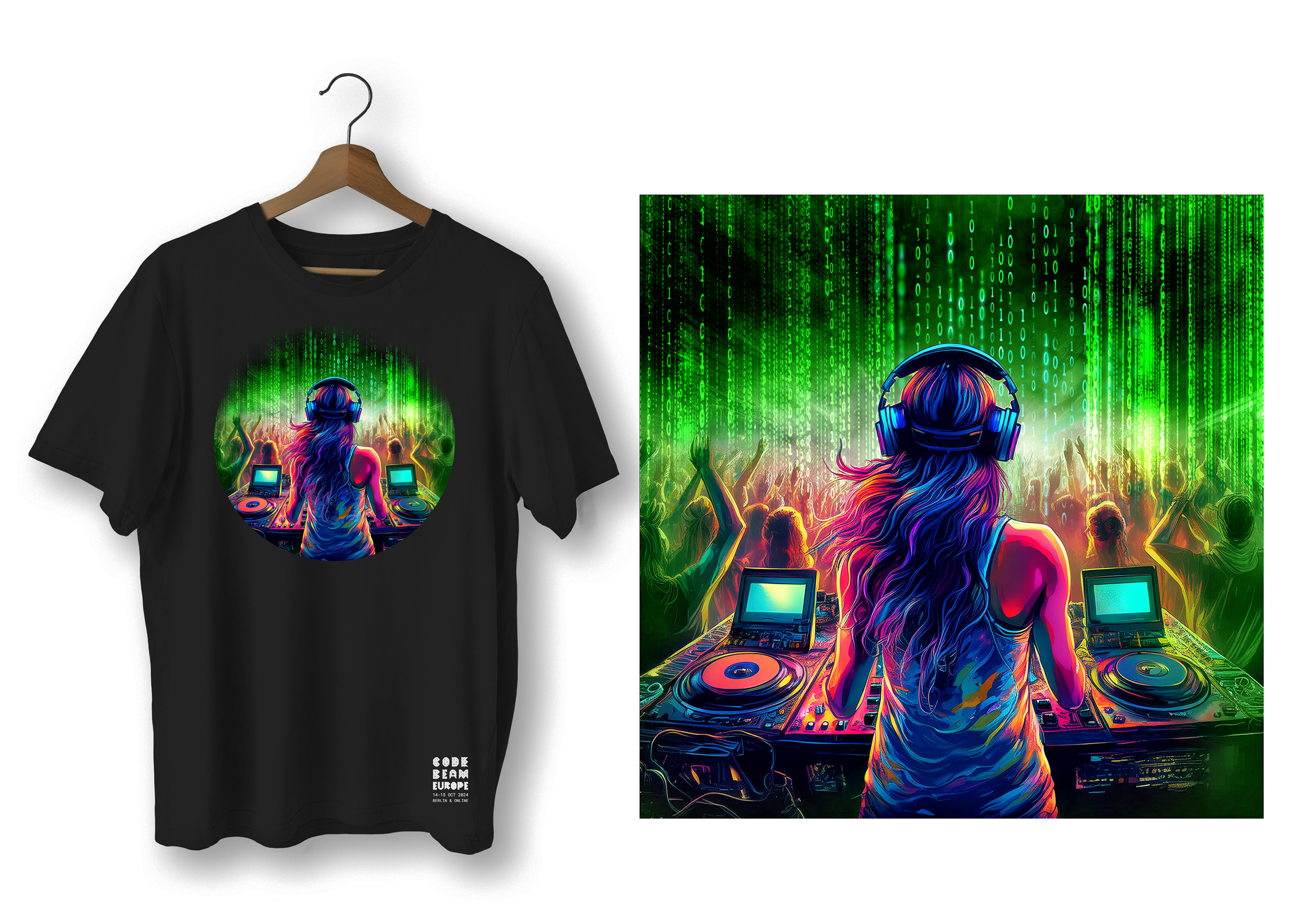 Diseño de Camiseta por negrorichi para Erlang Solutions Ltd.  | Diseño #33346089