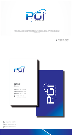 Logo Design by zebronicgraphic for PGI Advisors  | Design: #33336051