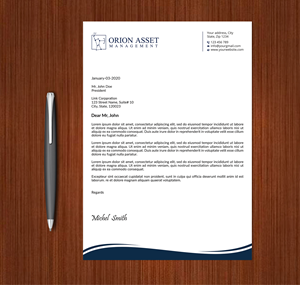 Letterhead Design by Expert Bappy for Orion Asset Management, LLC | Design: #33332949