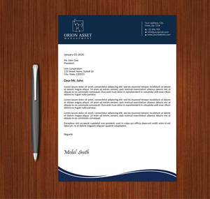 Letterhead Design by Expert Bappy for Orion Asset Management, LLC | Design: #33332957