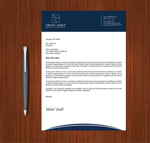 Letterhead Design by Expert Bappy for Orion Asset Management, LLC | Design: #33333195