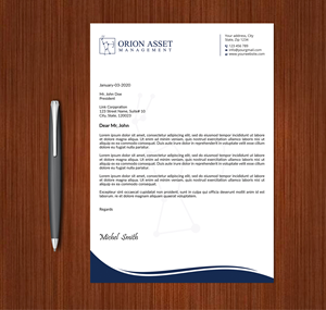 Letterhead Design by Expert Bappy for Orion Asset Management, LLC | Design: #33333259