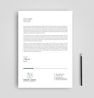 Letterhead Design by Expert Bappy for Orion Asset Management, LLC | Design: #33336209