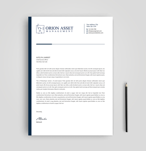 Design En-Tête par Expert Bappy pour Orion Asset Management, LLC | Design : #33336377