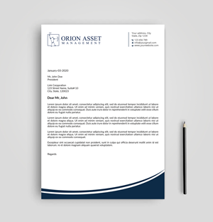 Design En-Tête par Expert Bappy pour Orion Asset Management, LLC | Design : #33338112