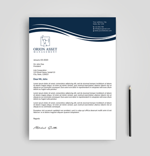 Design En-Tête par Expert Bappy pour Orion Asset Management, LLC | Design : #33338151