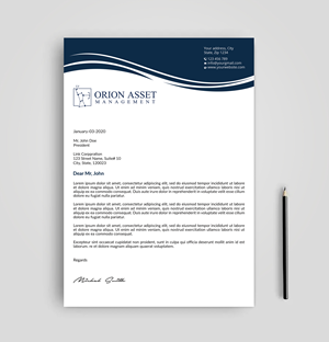 Design En-Tête par Expert Bappy pour Orion Asset Management, LLC | Design : #33338162
