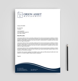 Design En-Tête par Expert Bappy pour Orion Asset Management, LLC | Design : #33338435