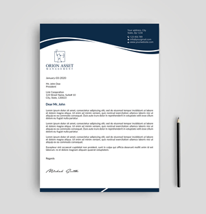 Design En-Tête par Expert Bappy pour Orion Asset Management, LLC | Design : #33338474
