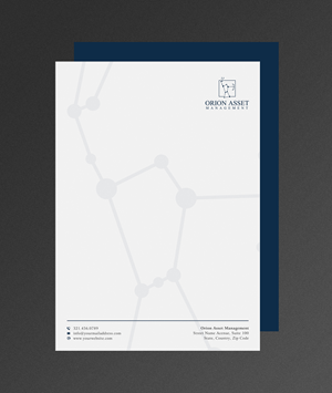 Letterhead Design by Sun Moon Graphic Designer for Orion Asset Management, LLC | Design #33334812