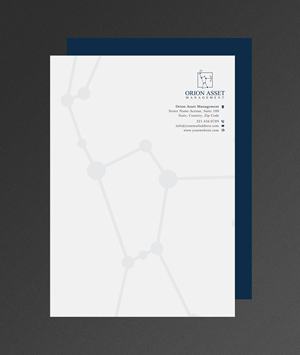 Letterhead Design by Sun Moon Graphic Designer for Orion Asset Management, LLC | Design: #33334816