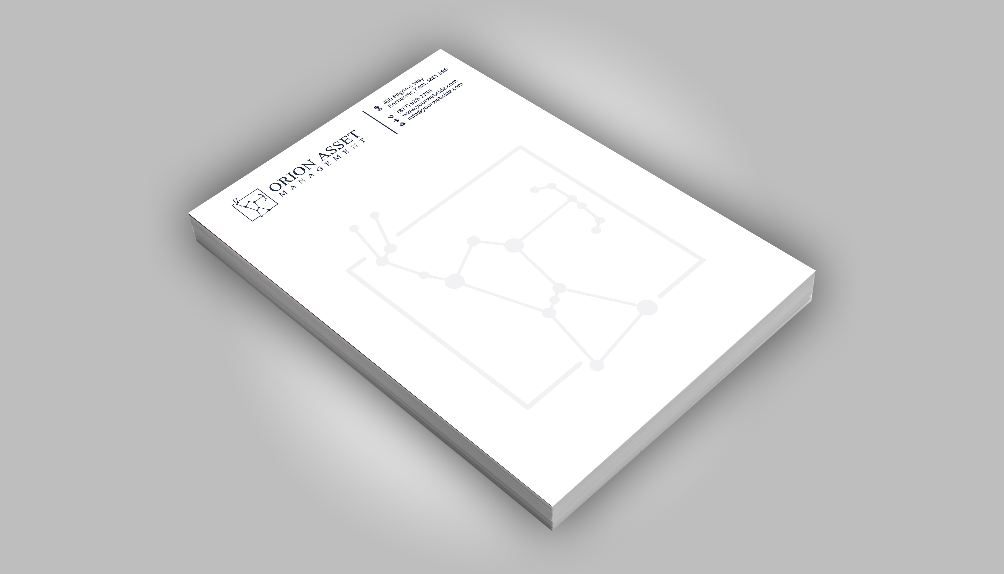 Diseño de Membrete por DesignerShahadat para Orion Asset Management, LLC | Diseño #33333835