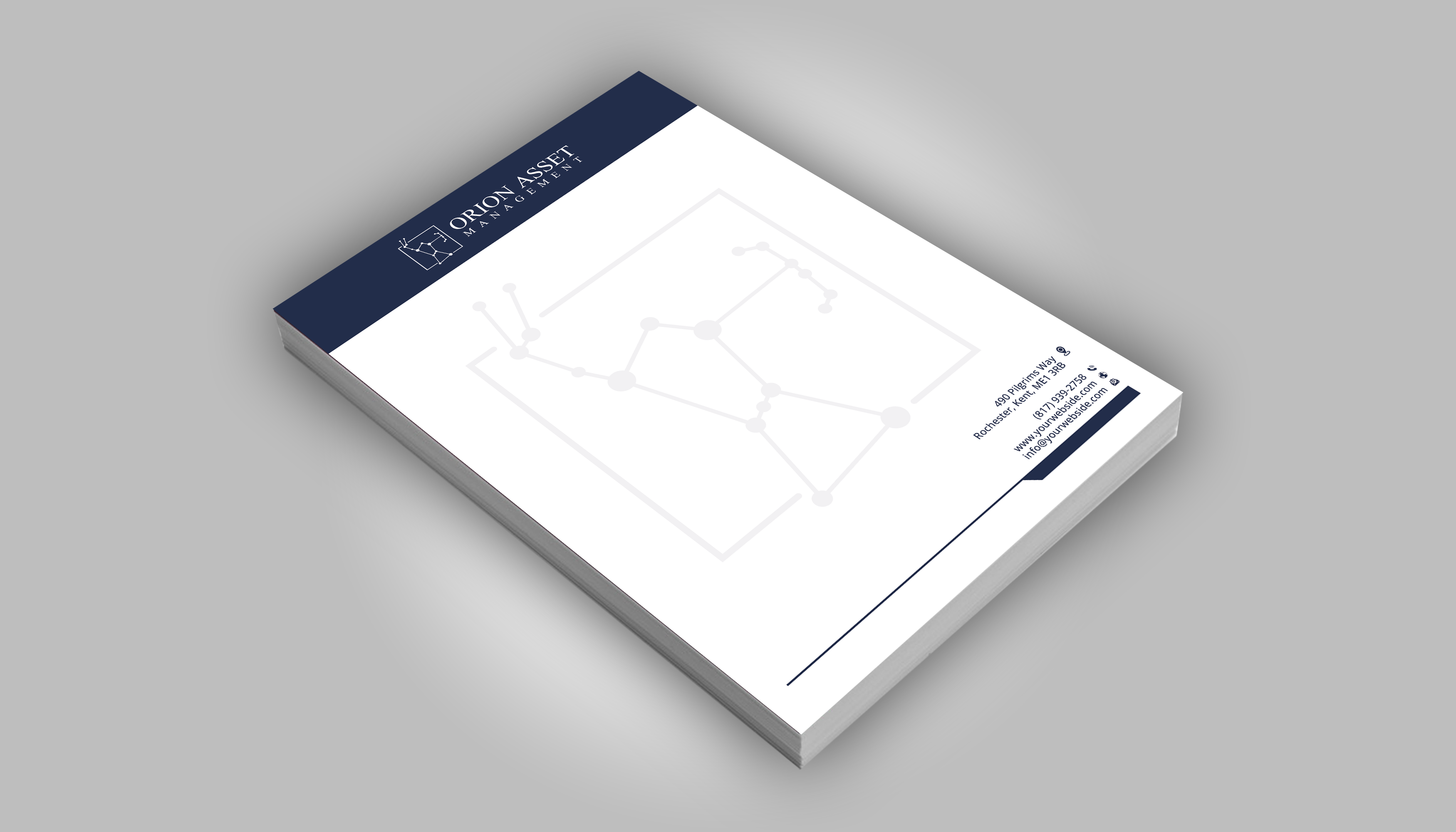 Diseño de Membrete por DesignerShahadat para Orion Asset Management, LLC | Diseño #33333871