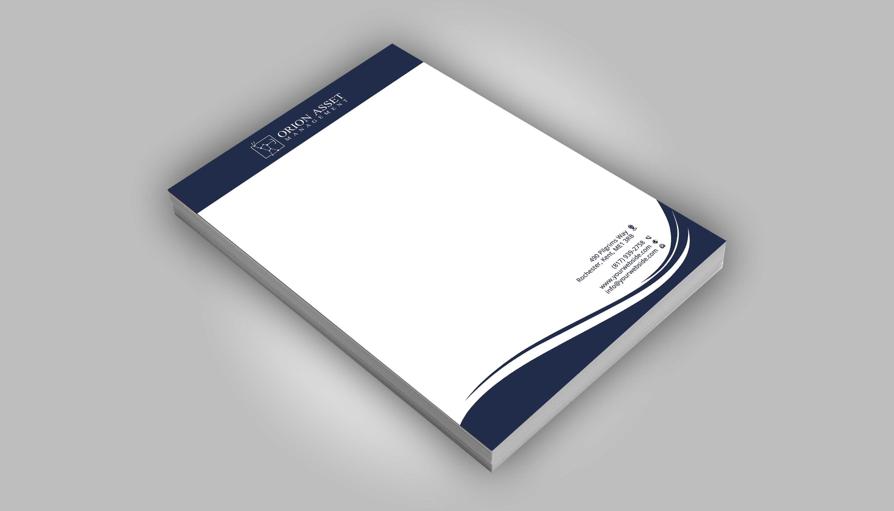 Letterhead Design by DesignerShahadat for Orion Asset Management, LLC | Design #33334327