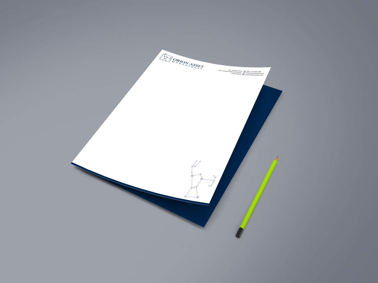 Letterhead Design by alpesh9520 for Orion Asset Management, LLC | Design #33341797