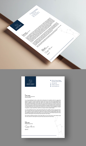 Letterhead Design by ARTOGRAPHY for Orion Asset Management, LLC | Design: #33334955