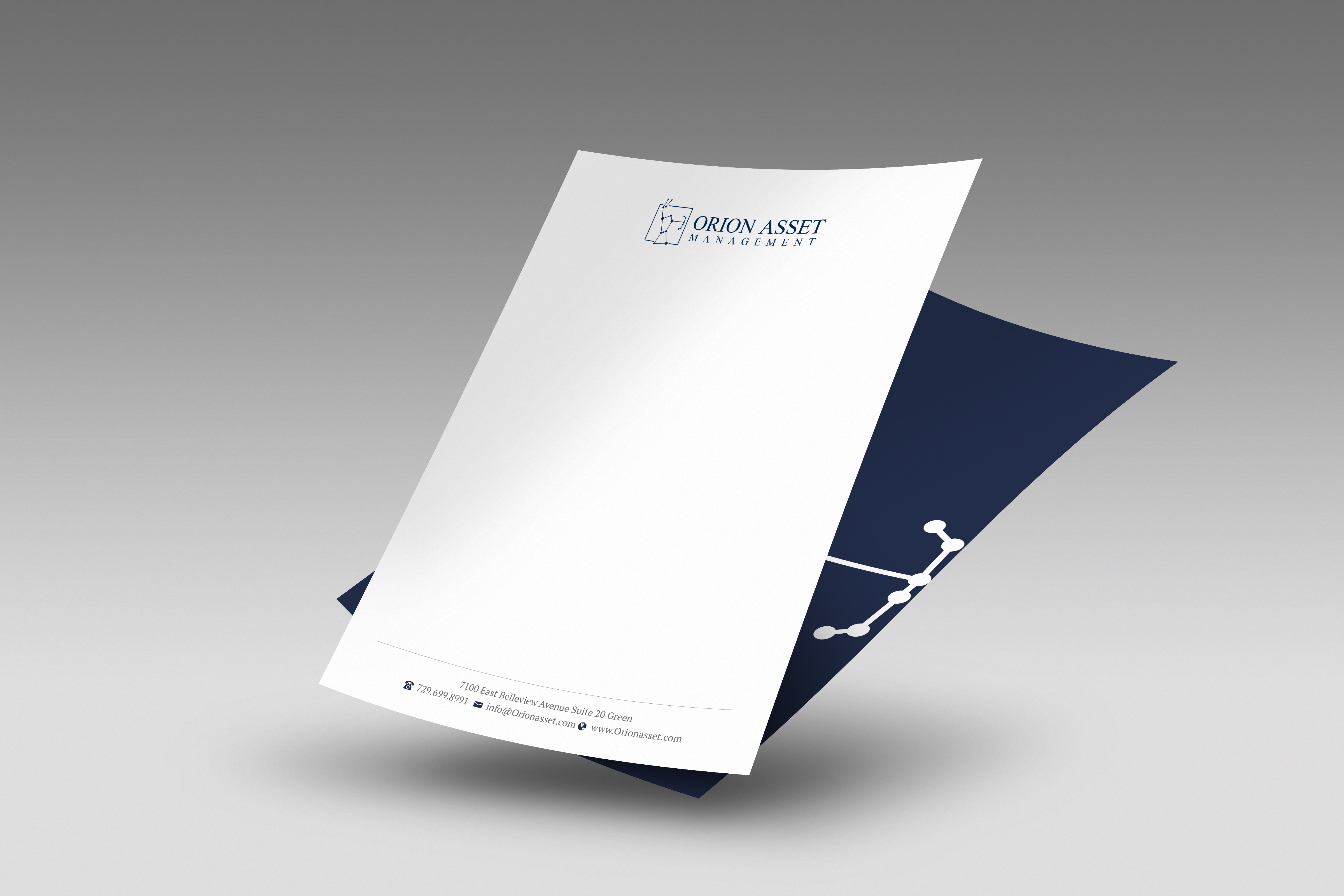 Letterhead Design by R.design for Orion Asset Management, LLC | Design #33333857