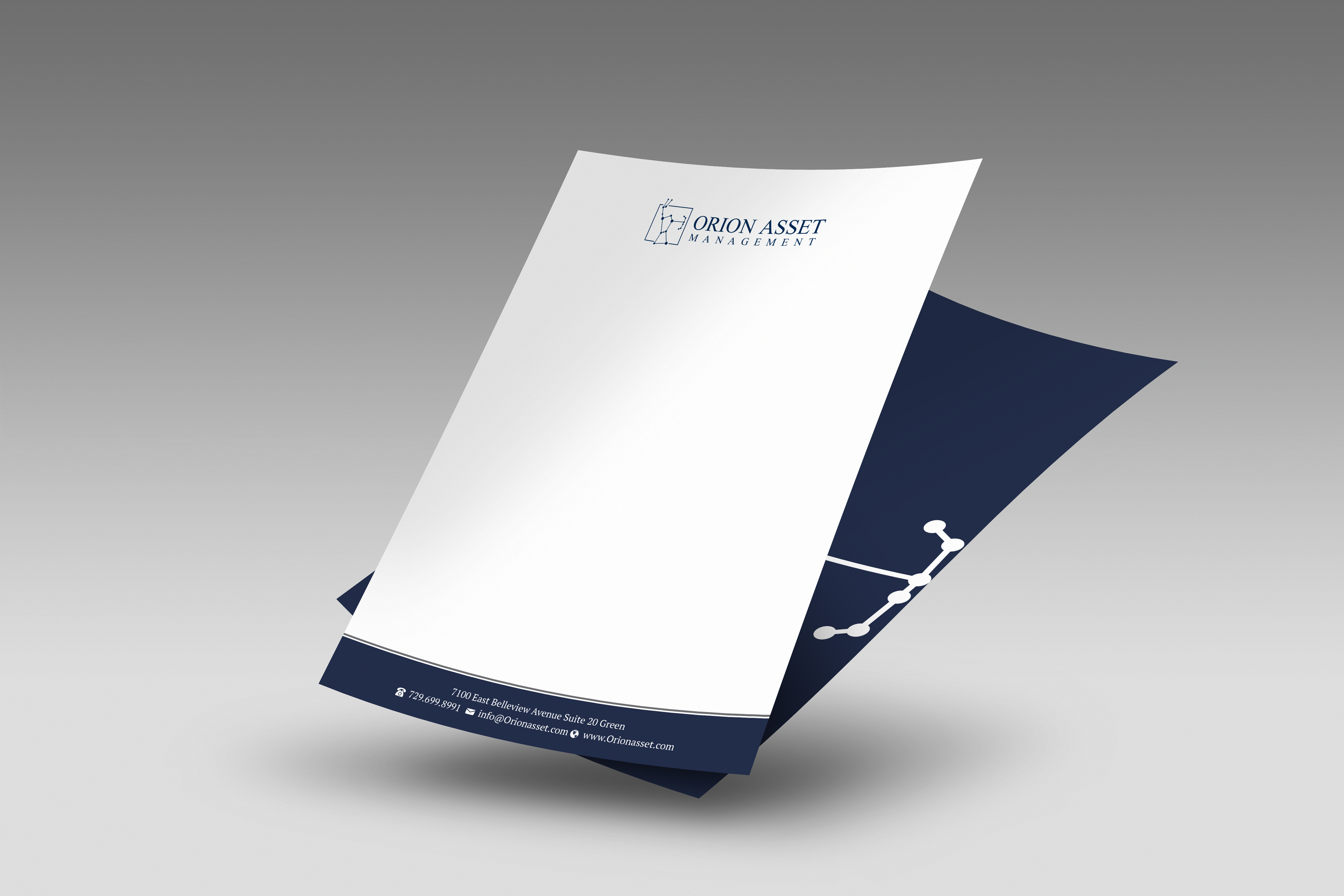Letterhead Design by R.design for Orion Asset Management, LLC | Design #33333867