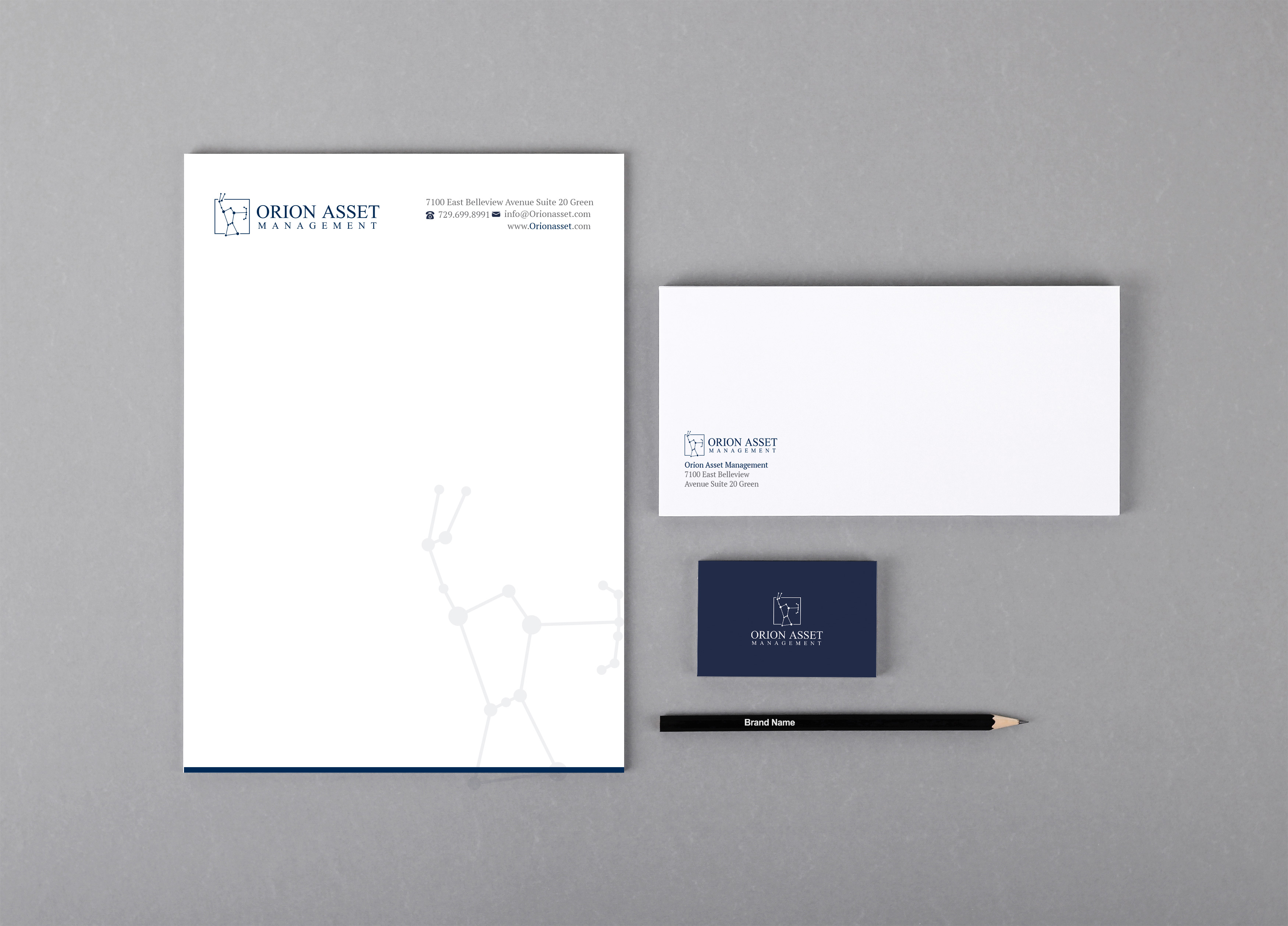 Letterhead Design by R.design for Orion Asset Management, LLC | Design #33343272