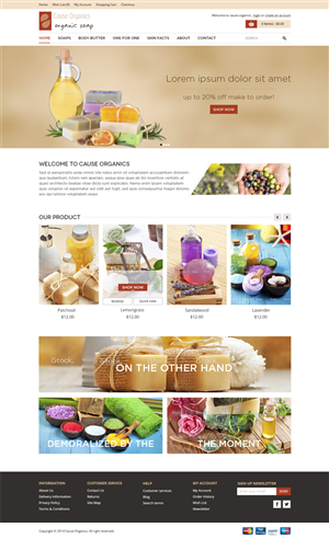 Web Design for One for One Organic Soap Company | Web Design by Mayank Patel