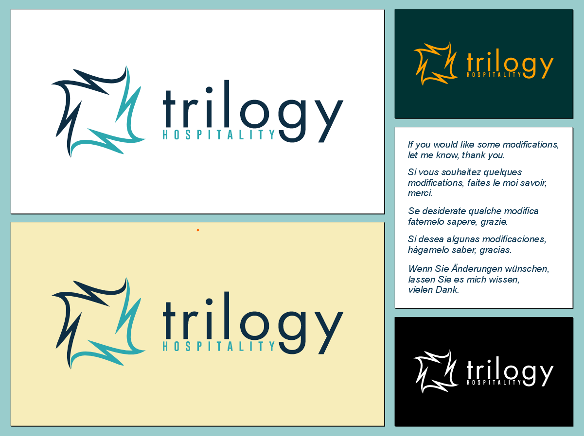 Diseño de Logo por andiacos para Trilogy Hospitality | Diseño #33356678
