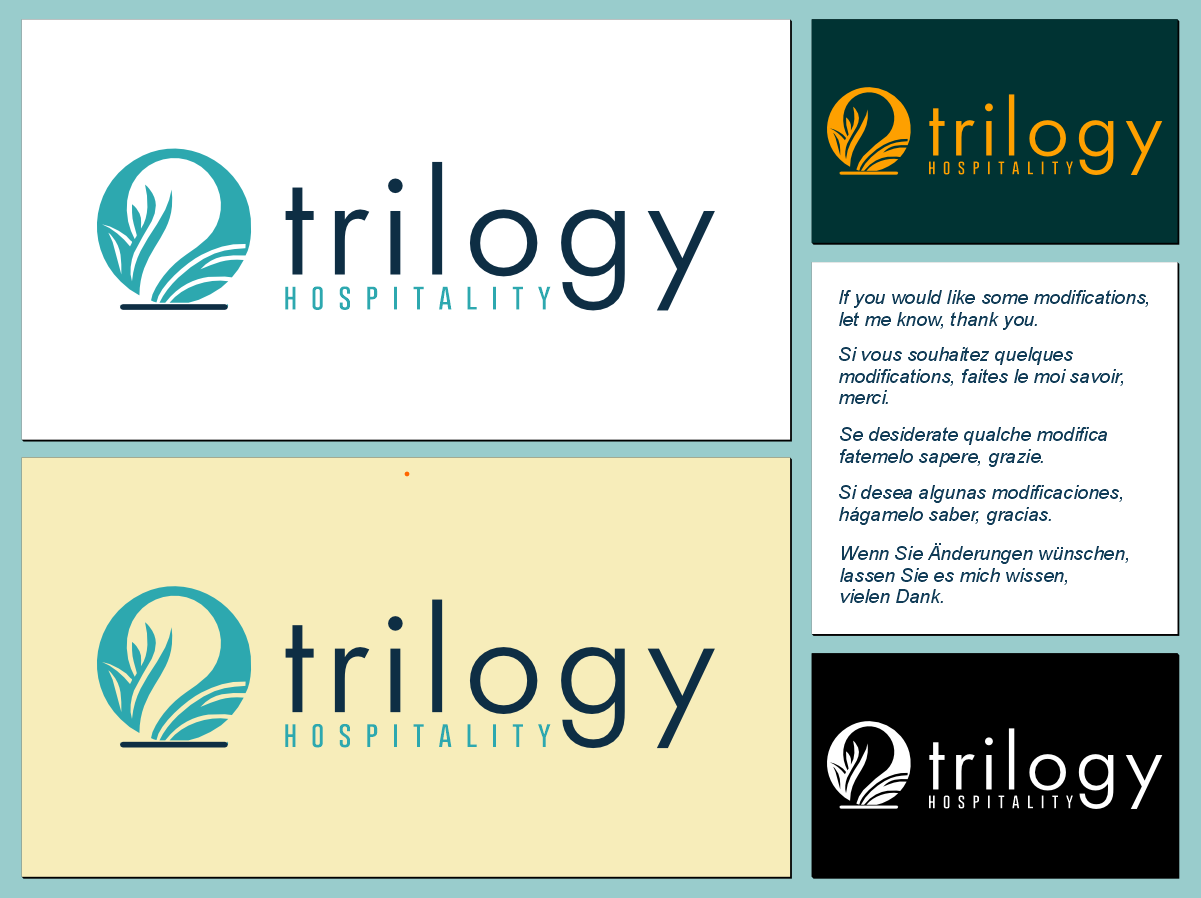 Diseño de Logo por andiacos para Trilogy Hospitality | Diseño #33360665
