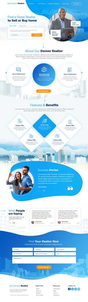 Web Design by Blue Sparrow for this project | Design: #33352607