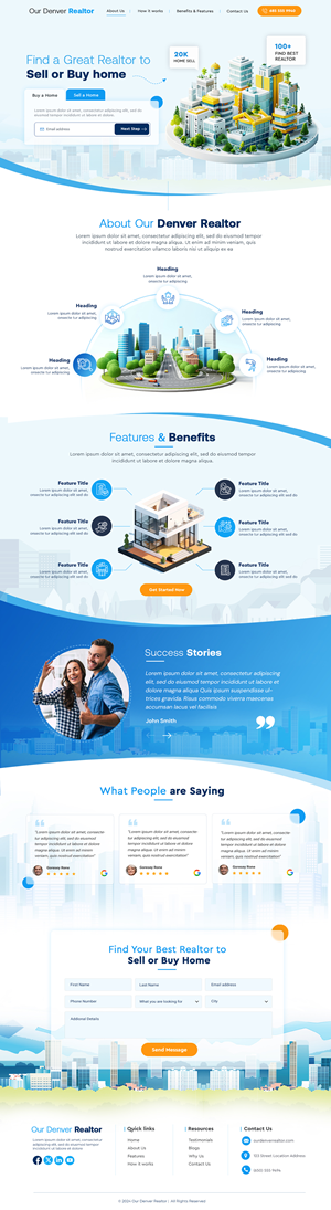 Web Design by Blue Sparrow for this project | Design: #33380162