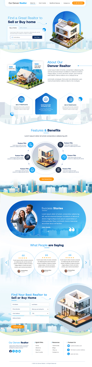 Web Design by Blue Sparrow for this project | Design: #33380166