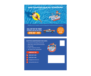 Postcard Design by Peppermint_grafik for Pool Scrubs | Design: #33350593