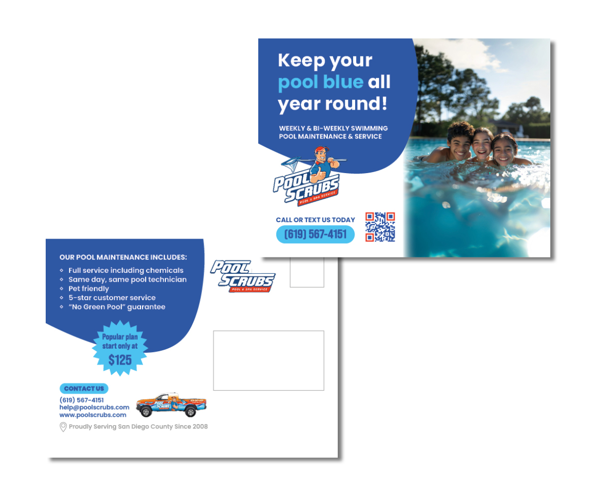 Design de Carte Postale par Peppermint_grafik pour Pool Scrubs | Design #33359121