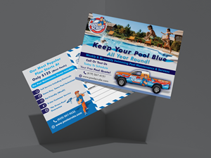 Postcard Design by HT Graphic for Pool Scrubs | Design: #33359104