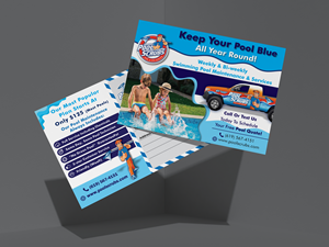 Postcard Design by HT Graphic for Pool Scrubs | Design: #33359216