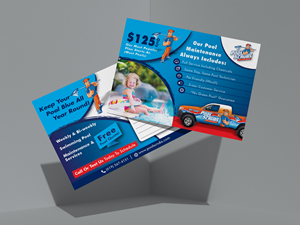 Postcard Design by HT Graphic for Pool Scrubs | Design: #33370130
