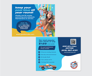 Postcard Design by fectapixels for Pool Scrubs | Design: #33361685