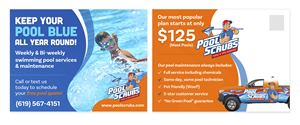 Postcard Design by Selva60 for Pool Scrubs | Design: #33345134