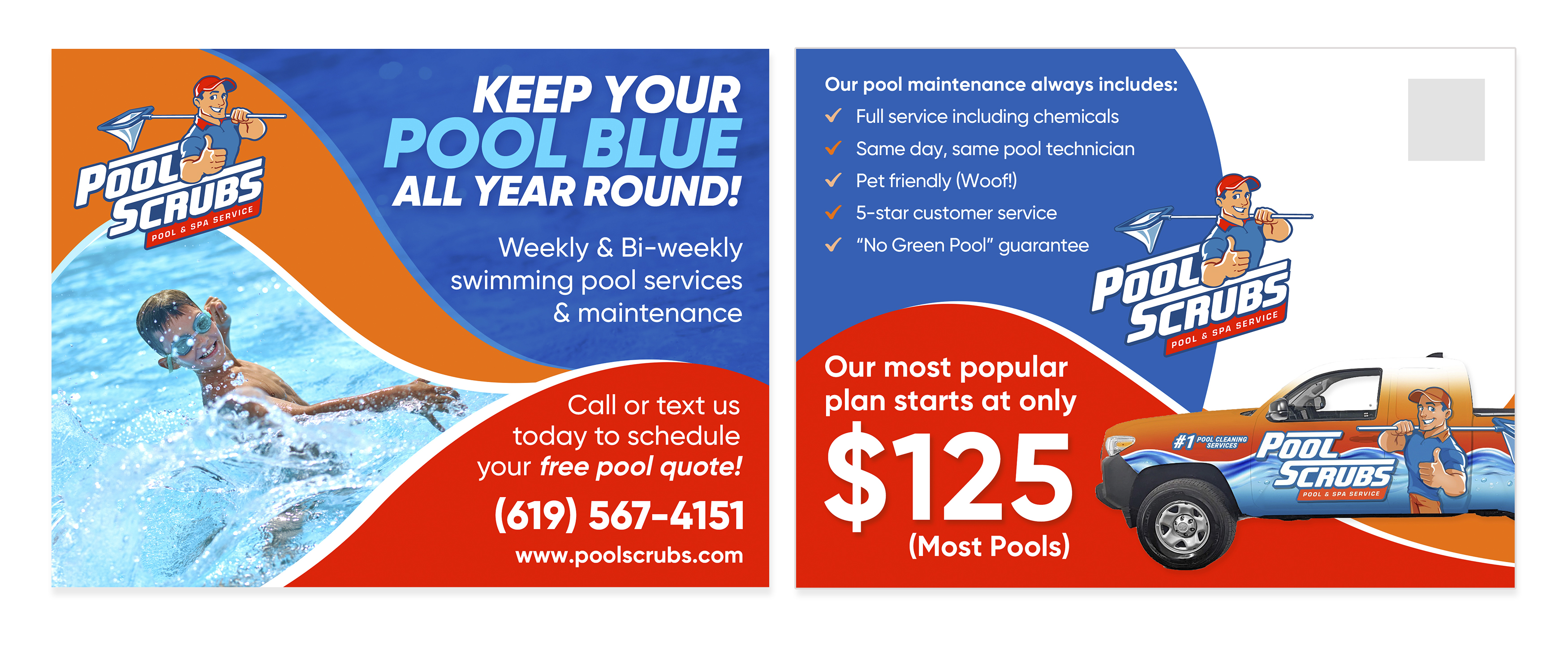 Design de Carte Postale par Selva60 pour Pool Scrubs | Design #33349455