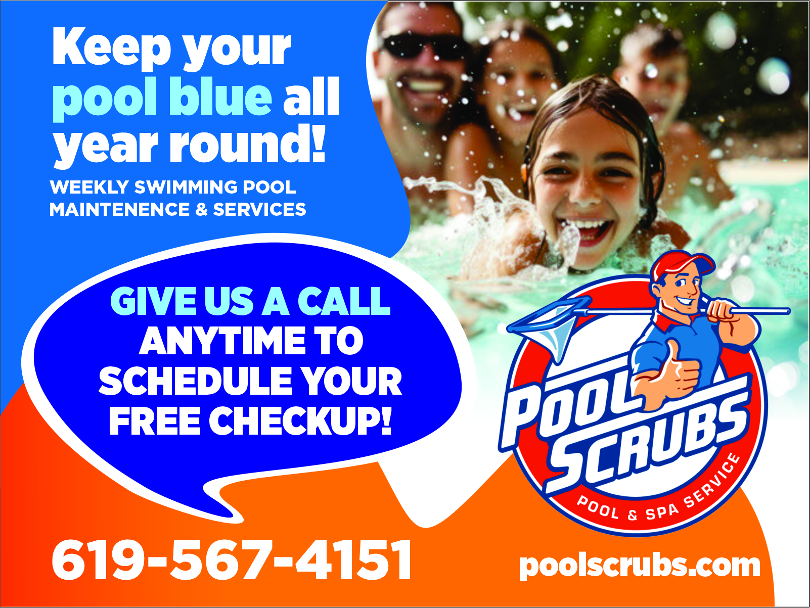 Postcard Design by pipeyard for Pool Scrubs | Design #33343978